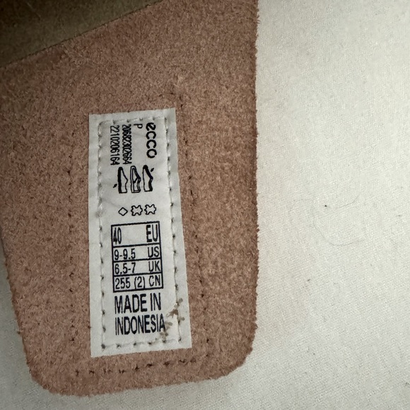 Ecco Size 40 US 9.5-10 2nd Cozmo Fluidform Slip on Pinky-Peach Sandals - Picture 8 of 10